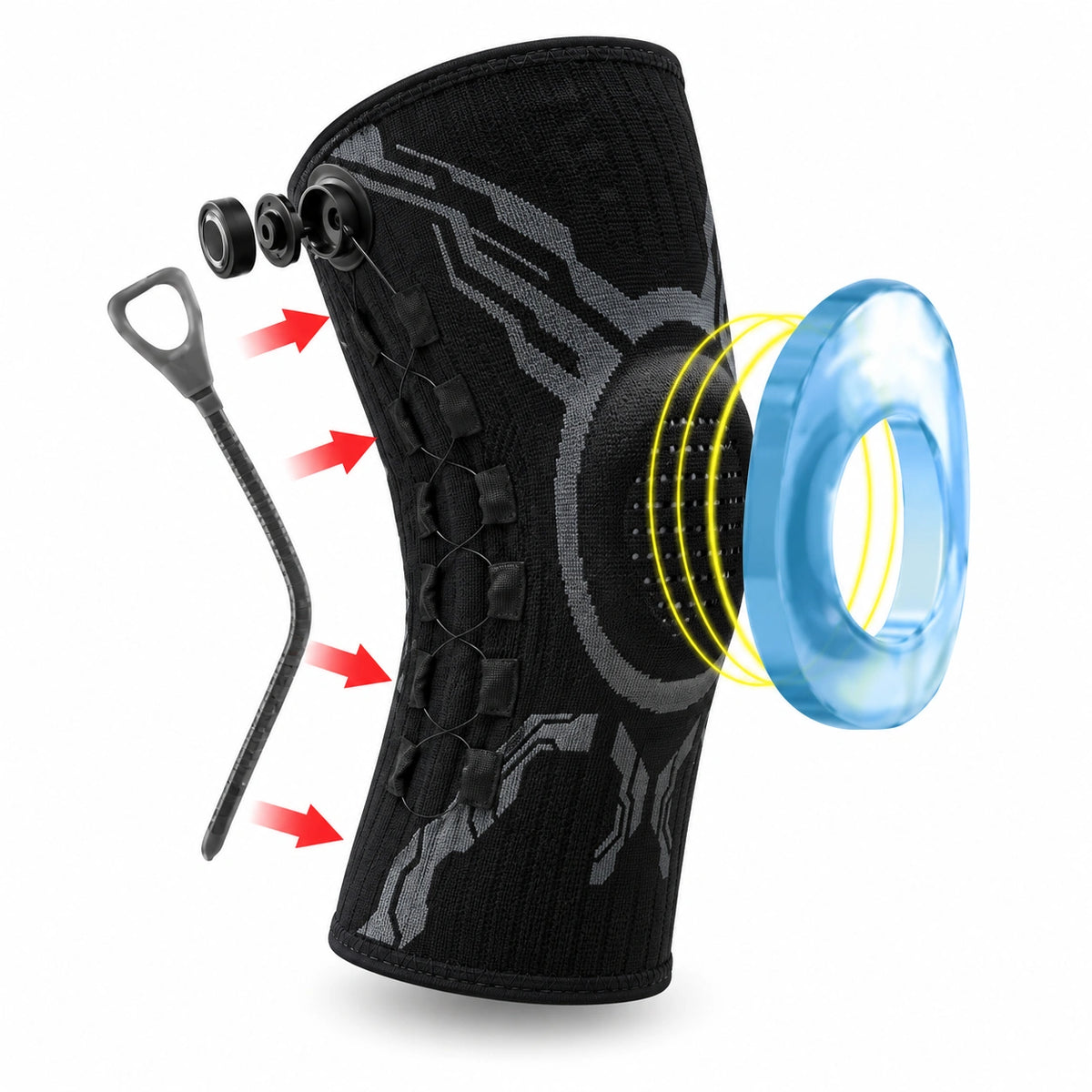 Whitoosmile Dial-Adjustable Knee Brace