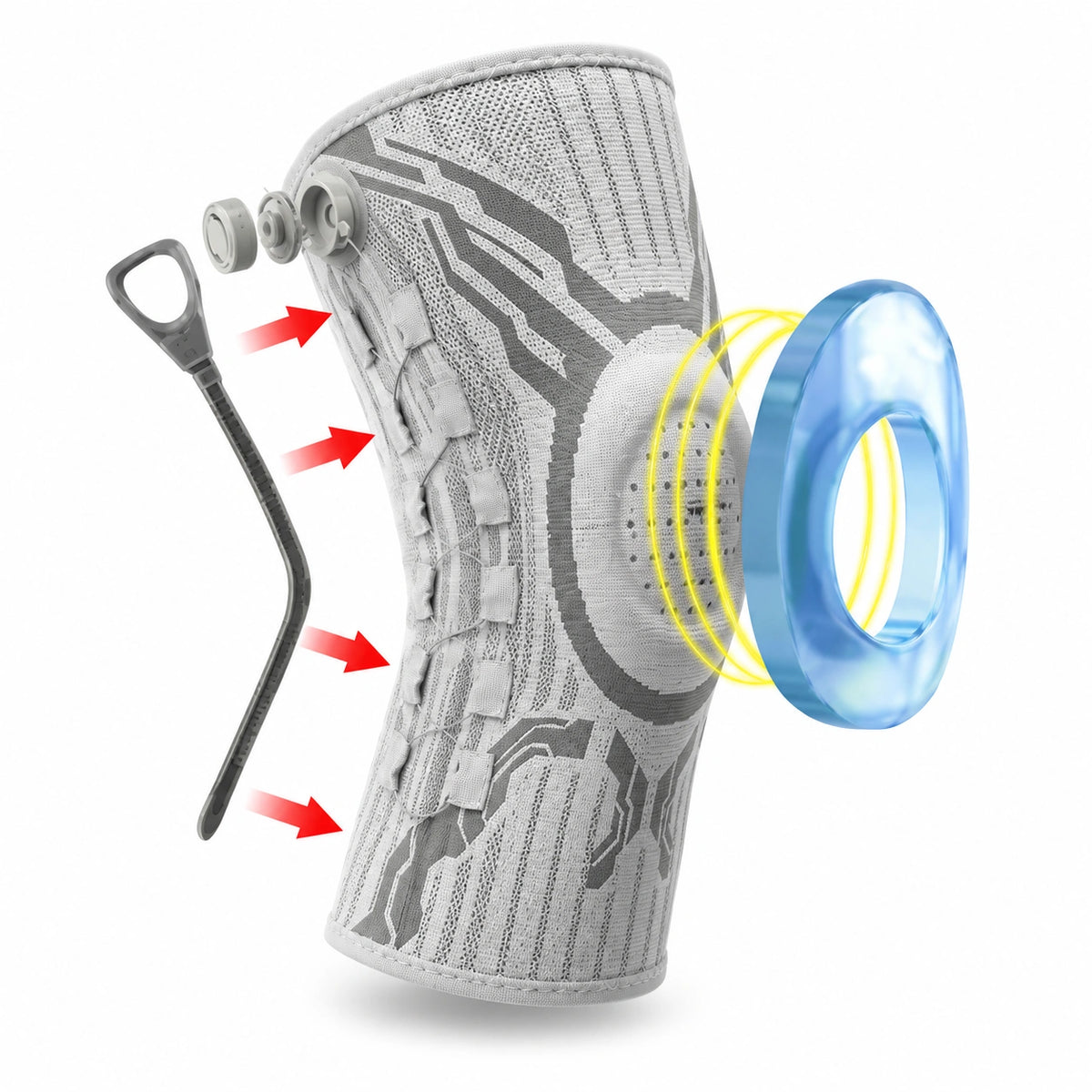 Whitoosmile Dial-Adjustable Knee Brace